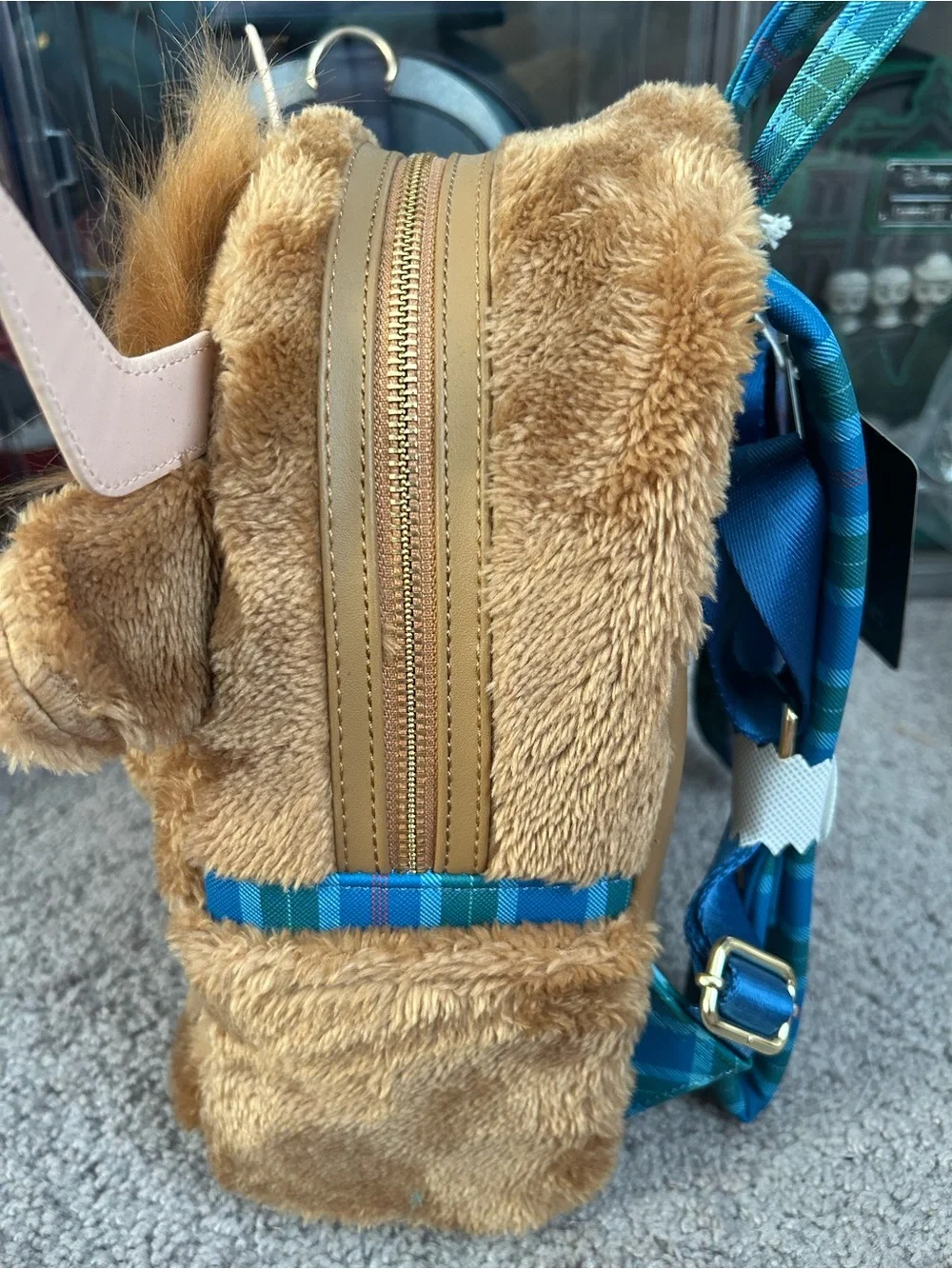 Loungefly x Busch Gardens Brown Plush Highland Cow Backpack